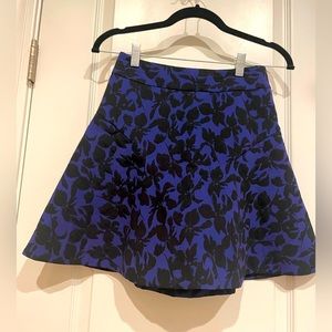 Express black and blue skirt